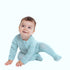 organic-footie-green-stripes-norani-baby - Sophia's Style -2
